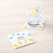 Birthday Party Waterverf Cute Ducks Hand Kartonnen Onderzetters (Insitu)