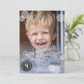 Birthday Party Waterverf | Invitatie-jongen Kaart (Staand voorkant)