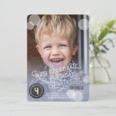 Birthday Party Waterverf | Invitatie-jongen Kaart (Staand voorkant)