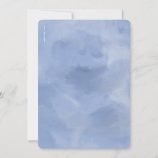 Birthday Party Waterverf | Invitatie-jongen Kaart (Achterkant)