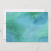 Birthday Party Waterverf | Uitnodigingsjongen Kaart (Achterkant)