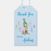 Birthday Party Weimaraner Bedankt Labels Cadeaulabel (Voorkant)