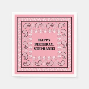 Birthday Party (Westerne roze) Servet