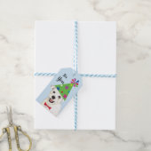 Birthday Party Westie Gift Labels Cadeaulabel (Met Touw)