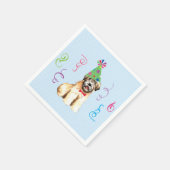 Birthday Party Wheaten Terrier Napkins Servet (Hoek)