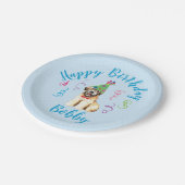 Birthday Party Wheaten Terrier Paper Borden Papieren Bordje (Gekanteld)