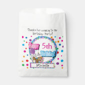 Birthday Party with Cute Cartoon Squirrel Bedankzakje (Voorkant)