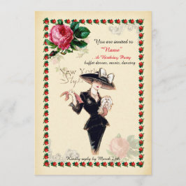 Birthday Party women Any age, Gatsby, Art-Deco Kaart