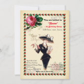 Birthday Party women Any age, Gatsby style, Art-De Kaart (Voorkant)