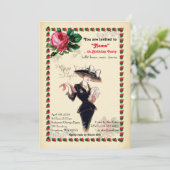 Birthday Party women Any age, Gatsby style, Art-De Kaart (Staand voorkant)