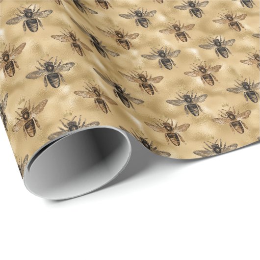 Birthday Party wrapping paper Honey Bee Cadeaupapier (Rol Hoek)