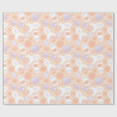 Birthday Party Wrapping Paper Space Girls Cadeaupapier (Vlak)