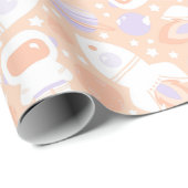 Birthday Party Wrapping Paper Space Girls Cadeaupapier (Rol Hoek)