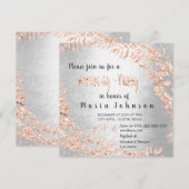 Birthday Party Wreater Glitter Roos Gold Silver Gr Kaart (Voorkant / Achterkant)