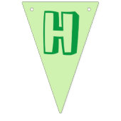 Birthday Party Yellow Green Alligator Crocodile Vlaggetjes (Tweede vlag)