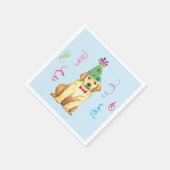 Birthday Party Yellow Lab Servet (Hoek)