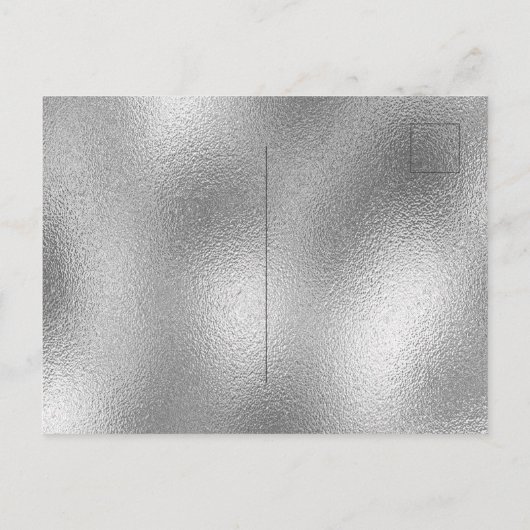 Birthday party zilverglitter drip roze uitnodiging (Achterkant)