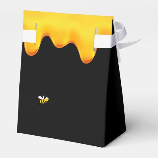 Birthday Party zwarte hommels schat bedankt Bedankdoosjes (Achterkant)