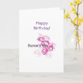 Birthday Pastors Wife Christelijke Card PK Kaart (Gele Bloem)
