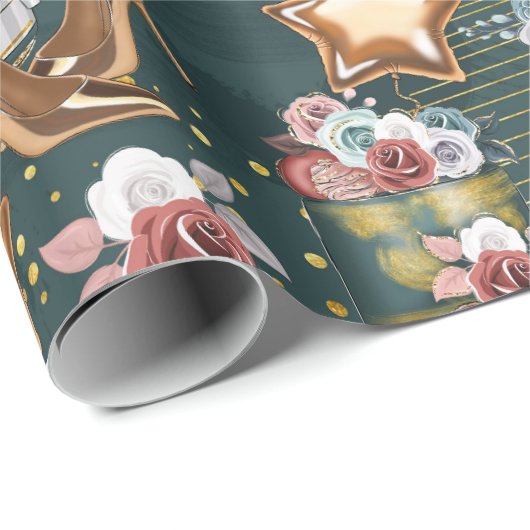 Birthday Pattern  Cadeaupapier (Rol Hoek)