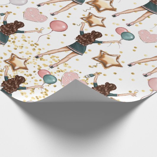 Birthday Pattern  Cadeaupapier (Hoek)