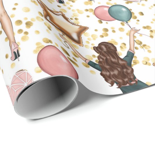 Birthday Pattern Cadeaupapier (Rol Hoek)