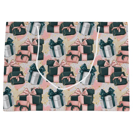 Birthday Pattern  Groot Cadeauzakje (Voorkant)