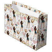 Birthday Pattern Groot Cadeauzakje (Voorkant Gekanteld)