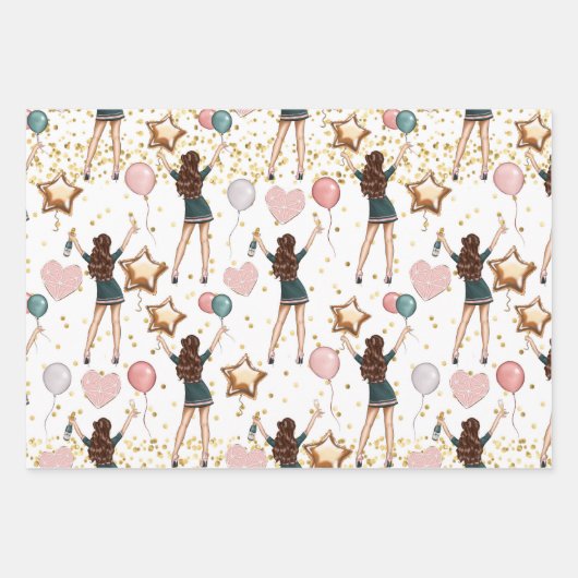 Birthday Pattern Inpakpapier Vel (Voorkant)