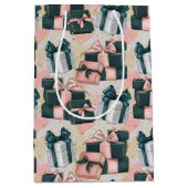 Birthday Pattern  Medium Cadeauzakje (Voorkant)