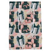 Birthday Pattern  Medium Cadeauzakje (Achterkant)