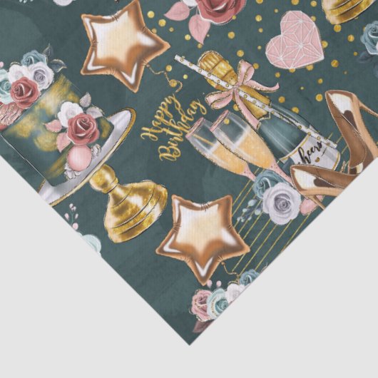 Birthday Pattern  Tissuepapier (Detail)