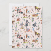 Birthday Paw-ty schattige puppy dogs Kaart (Achterkant)