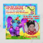 Birthday Peanut Party - "The GiggleBellies" Kaart (Voorkant / Achterkant)