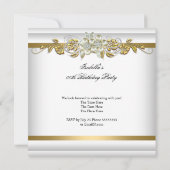 Birthday Pearl Gold Silver Diamond Kaart (Achterkant)