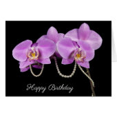 Birthday Pearls en Orchids (Voorkant Horizontaal)