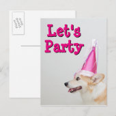 Birthday Pembroke Welsh Corgi Dog Briefkaart (Voorkant / Achterkant)