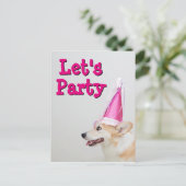 Birthday Pembroke Welsh Corgi Dog Briefkaart (Staand voorkant)