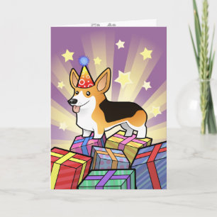 Birthday Pembroke Welsh Corgi Kaart