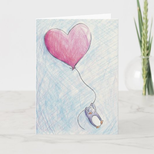 Birthday Penguin Kaart (Voorkant)