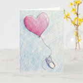 Birthday Penguin Kaart (Gele Bloem)