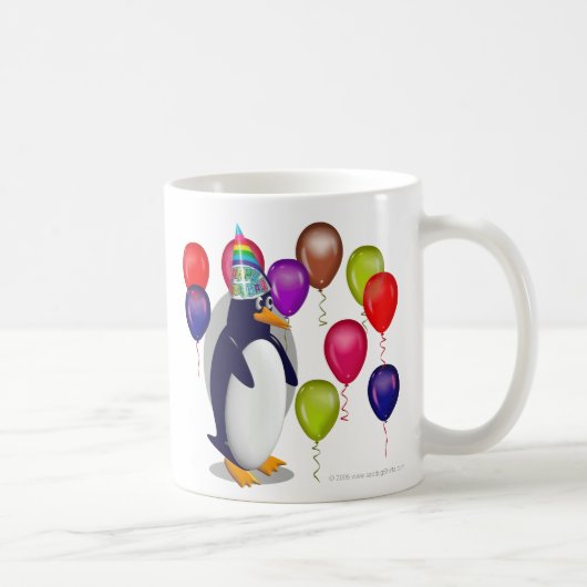 Birthday Penguin Koffiemok (Rechts)