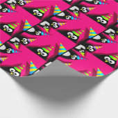 Birthday Penguins Gift Wrapping Paper Cadeaupapier (Hoek)