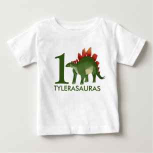 Birthday Personal Dinosaur Shirt, 1 verjaardag
