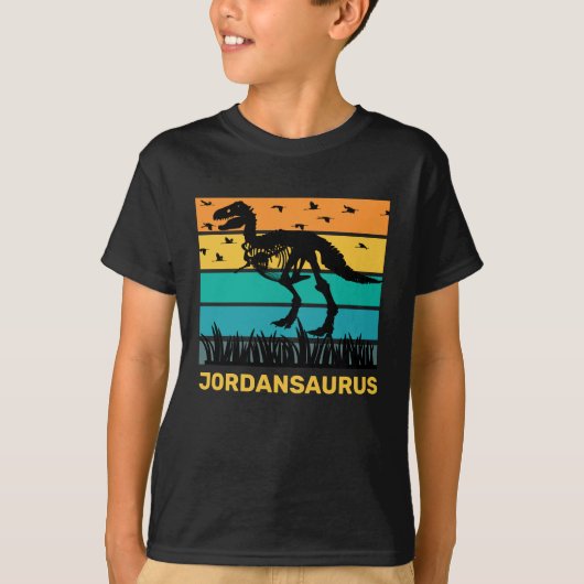 Birthday Personalized Dinosaur Shirt (Voorkant)