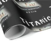 Birthday Persoonlijke benaming Titanic Cadeaupapier (Rol Hoek)