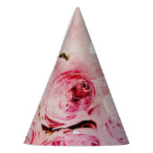 Birthday Pet Birthday Girl Pink Roses Floral Feesthoedjes (Links)