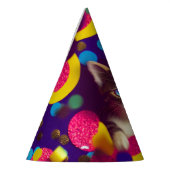 Birthday Pet Confetti Kat #1 - Papieren Petten Feesthoedjes (Links)