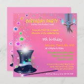 Birthday Pet Magical Magicians Kaart (Voorkant / Achterkant)