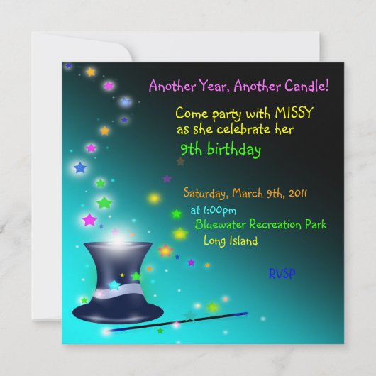 Birthday Pet Magical Magicians Kaart (Voorkant)